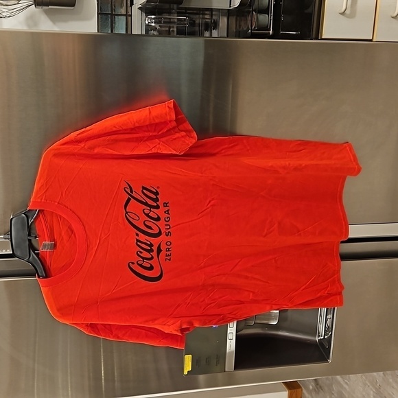 💕COCA-COLA💕 Zero Sugar Crew Neck T-Shirt ~ 100% Cotton Red XL NWOT - Picture 1 of 6